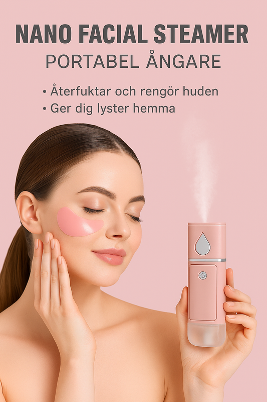 🌸 Nano Facial Steamer - Portable Ångare för Strålande Hud